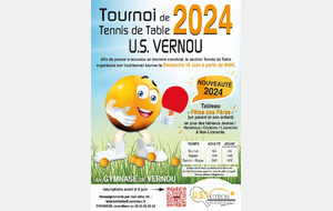 Tournoi annuel de Tennis de table - 16 juin 2024